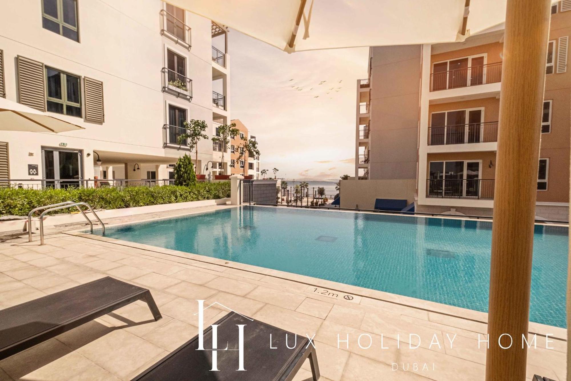 Lux - The La Mer Sea View Suite 3 Dubai Exteriör bild
